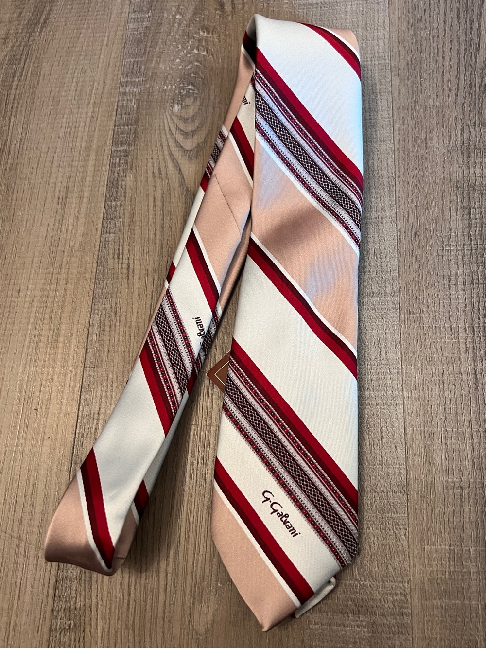 Vintage NOS G. Galvani Striped Tie